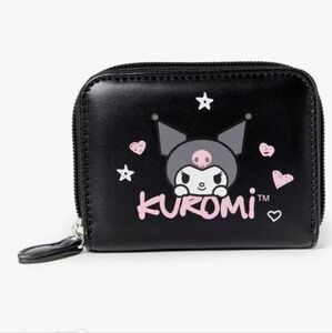 Kuromi × Forever 21 Small Black Leather Wallet Hello Kitty Sanrio Kawaii